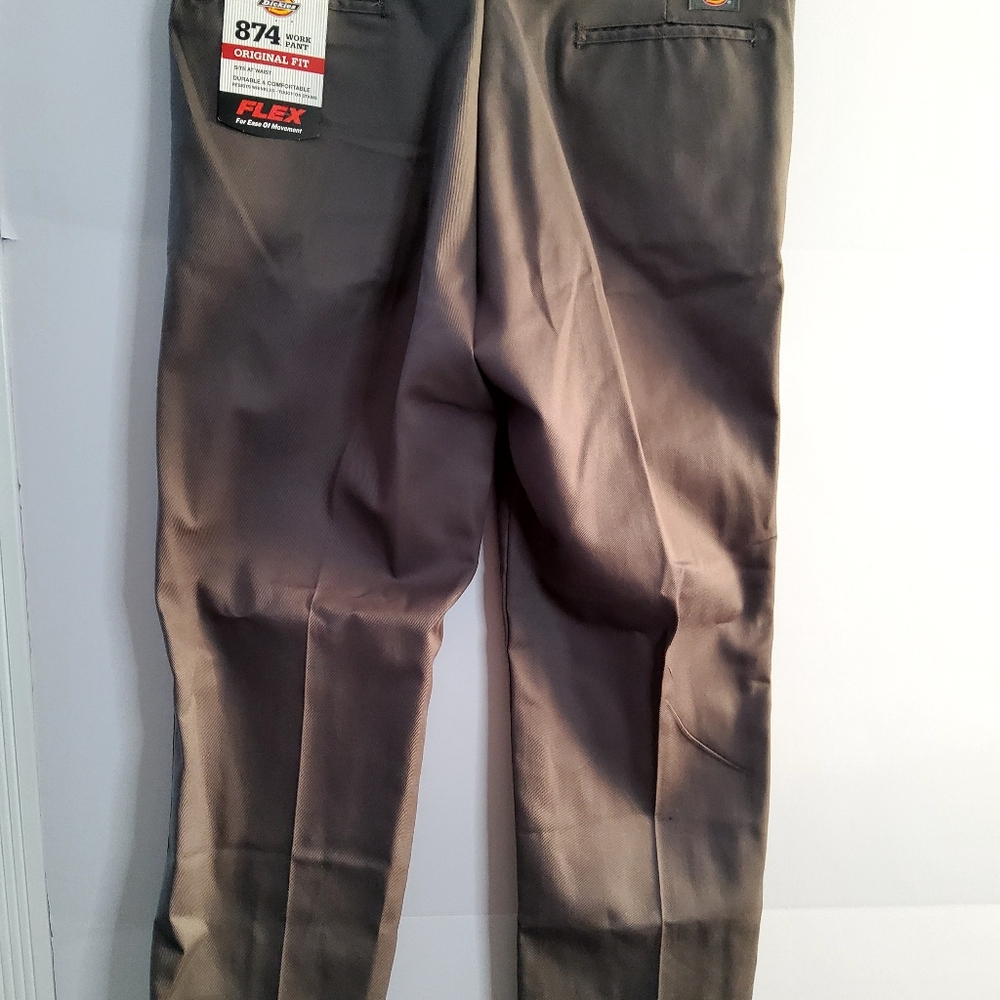 Dickies Gray Chinos Comfortable Straight Leg 38-30 - Picture 3 of 7